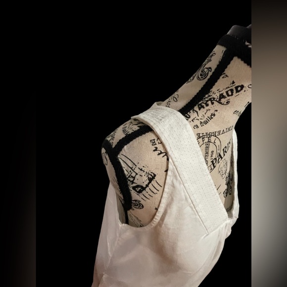 OLD NAVY WHITE LINEN DRESS S - Picture 5 of 7